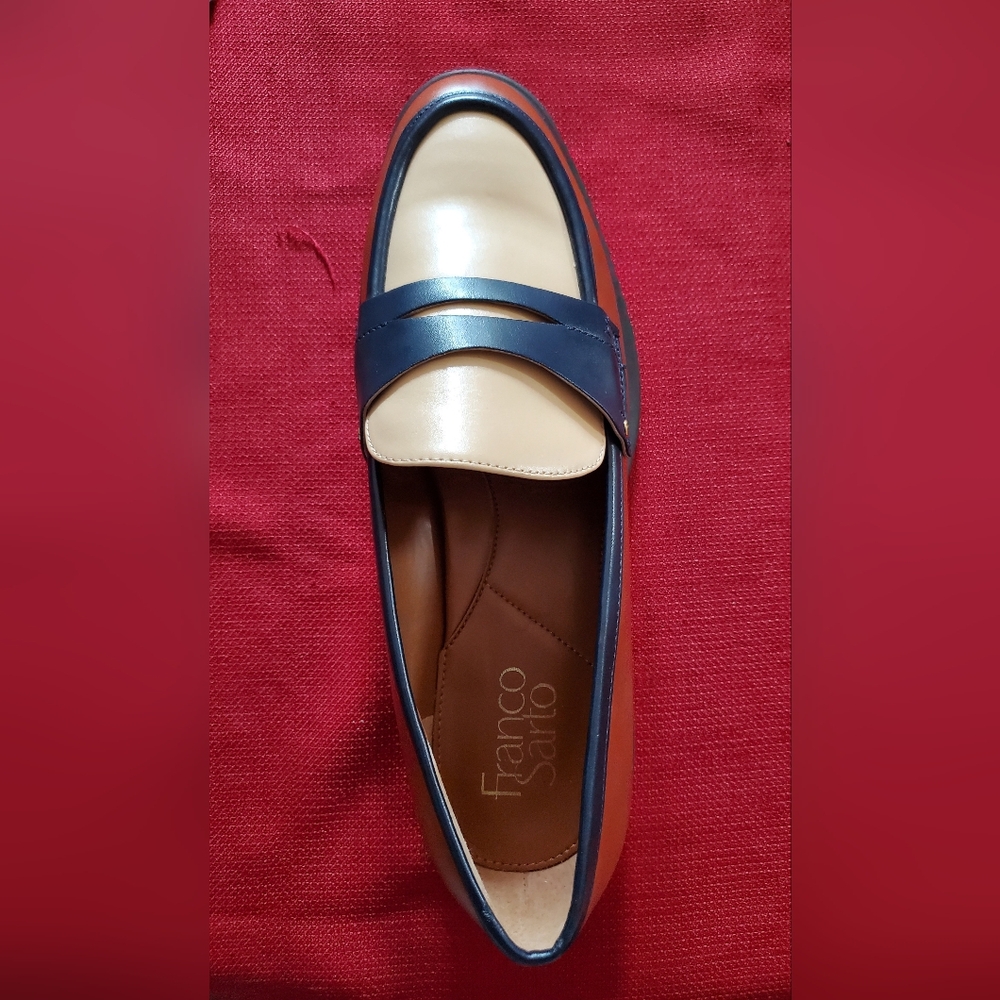 NIB Edith 2 Penny Loafer Size 9.5W in Biscuit Brown Faux Leather by Franco Sarto - Picture 13 of 13